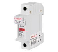 Держатель предохранителей 10х38 до 32А, DC, 1 полюс, на дин-рейку, e.fuse.gpv.1038.h1 Enext