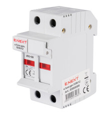 Держатель предохранителей 10х38 до 32А, DC, 2 полюса, на дин-рейку, e.fuse.gpv.1038.h2 Enext
