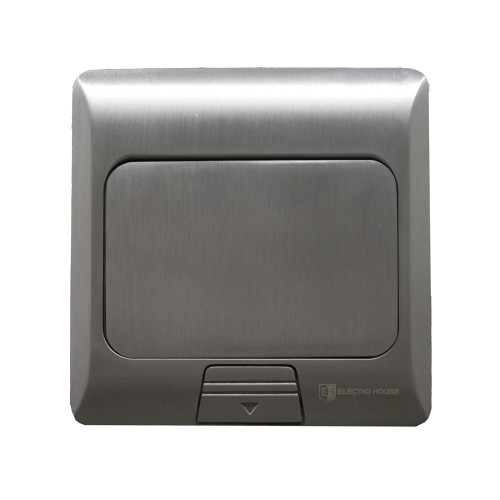 Лючок 220В + USB A+C, алюминий, IP44, ElectroHouse EH-F012