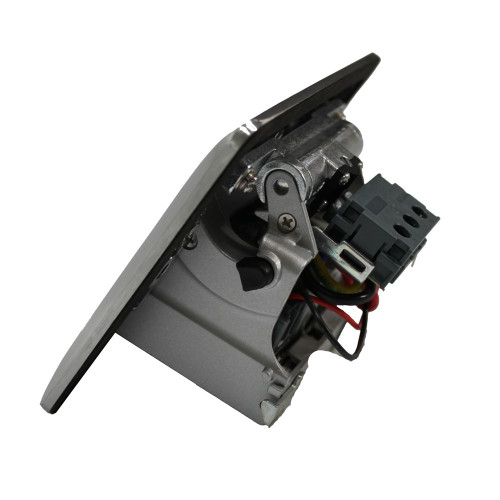 Лючок 220В + USB A+C, алюминий, IP44, ElectroHouse EH-F012