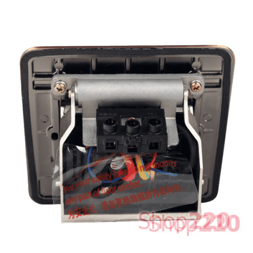 Лючок 220В + USB А+С, черный, IP44, ElectroHouse EH-F011