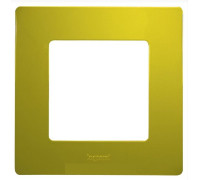 Рамка 1 пост, зеленый папоротник, 672541 Legrand Etika