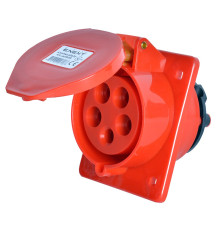 Силовая встраиваемая розетка 5п., 380В, 32А, e.socket.pro.5.32.wall Enext