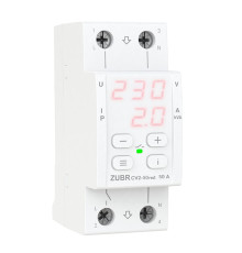 Реле напряжения с контролем тока, 50А, CV2-50 red Zubr