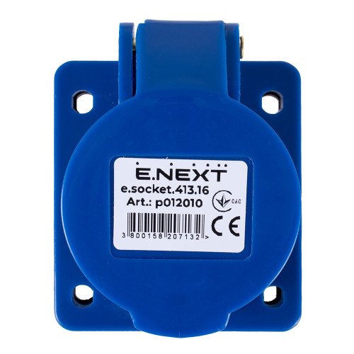 Силовая встраиваемая розетка 3п., 230В, 16А, e.socket.pro.3.16.wall Enext p012010