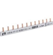 Шина питания IZS 16/1F/12 (16мм кв, 1P, 12 модулей, Pin)