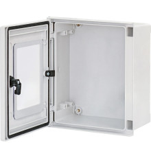 Шкаф полиэстеровый с окном В300xШ250xГ140, IP66, 1 замок, EPC-W 30-25-14