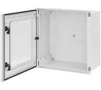 Шкаф полиэстеровый с окошком В400xШ400xГ200, IP66, 2 замка, EPC-W 40-40-20