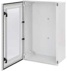 Шкаф полиэстеровый с окном В800xШ600xГ300, IP66, 2 замка, EPC-W 80-60-30