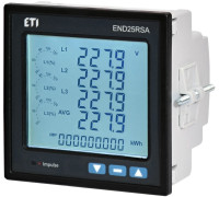 Анализатор сети END25-RSA (96x96мм, RS-485, 2 контакта)