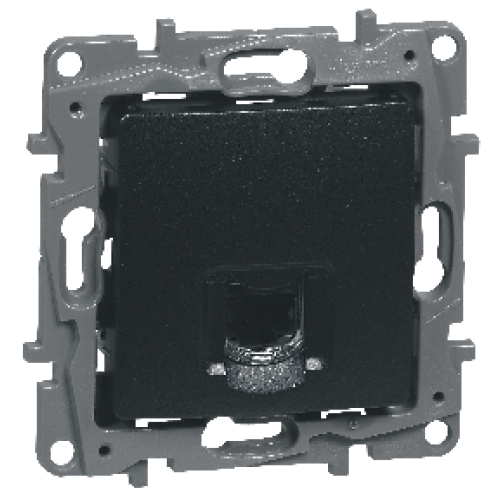 Компьютерная розетка RJ45, антрацит, 672653 Legrand Etika
