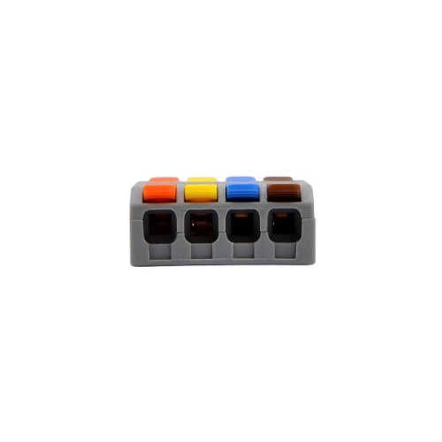 Миниатюрная соединительная клемма проходная, 4 полюса, DF-2-XM/2-4A A0130010221