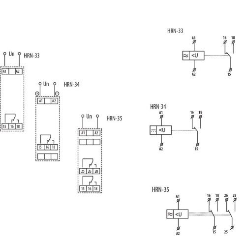 Реле контроля напряжения 16A AC/DC, HRN-31 ETI 2471450