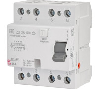 Дифференциальное реле 25А, 300мА, 4 полюса, тип А, EFI6-P4 25/0,3 ETI