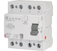 Дифференциальное реле 40А, 300мА, 4 полюса, тип А, EFI6-P4 40/0,3 ETI