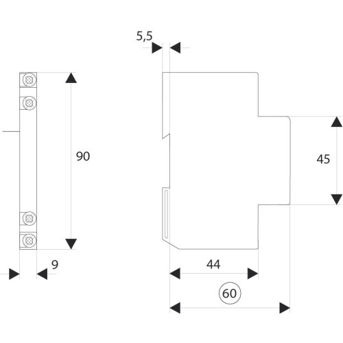 Блок-контакт 1NO+1NC к автоматам ETIMAT10 80-125 A, ЕТІ PSM 80/125 2159031