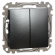 Проходной выключатель 2кл., матовый титан, Sedna Design Schneider Electric SDD172108U