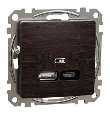 USB розетка A+C, венге, Sedna Design