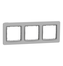 Рамка 3-поста, матовый глиняно-серый, Sedna Design