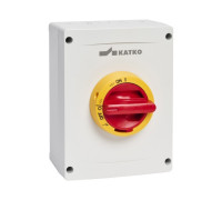 Выключатель безопасности 80А AC22 / 80A AC-23 / 40A, 690В, (37 кВт) в защитном корпусе IP66