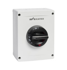 Выключатель безопасности 63А AC22 / 80A AC-23, 690В, (37 кВт) в корпусе IP65 из ABS-пластика