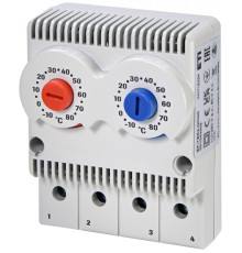 Термостат -10+80°C, 1NC/1NO, 10A, 110-250VAC, 60VDC, EF-TER2-NC/NO