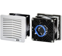 Фильтрующий вентилятор 22м куб/ч, 107x107x80мм, 230VAC, IP54, RAL7035, EF-107-22-230V