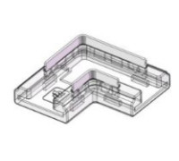Коннектор угловой C-2PIN-8MM-L IP20 (для COB-ленты)