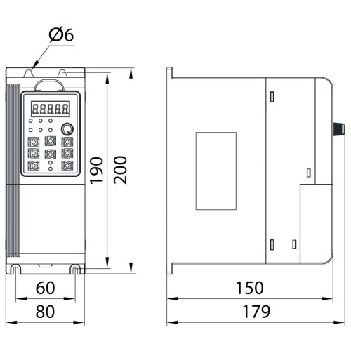 Преобразователь частотный 2,2кВт, 3ф/380В, ef-drive.pump.2R2 ENEXT i0801003