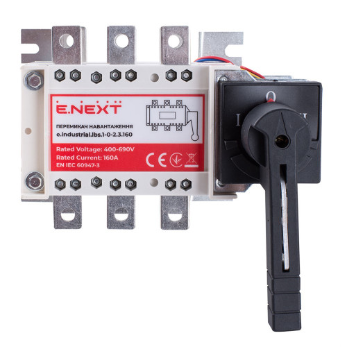 Переключатель нагрузки 160А, 3P, e.industrial.lbs.1-0-2.3.160 ENEXT i089007