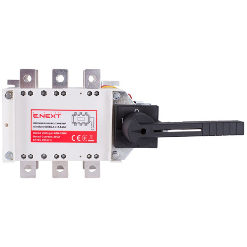 Переключатель нагрузки 250А, 3P, e.industrial.lbs.1-0-2.3.250 ENEXT i089008