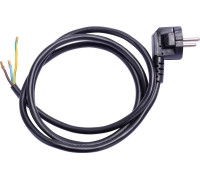 Шнур с вилкой 3х0,75, 1,2м, черный, e.wire.plug.black.0,75