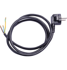 Шнур с вилкой 3х0,75, 1,2м, черный, e.wire.plug.black.0,75