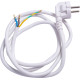 Шнур с вилкой 3х1,5, 1,2м, белый, e.wire.plug.white.1,5 ENEXT l020013