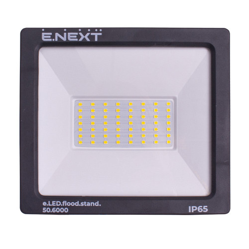Прожектор светодиодный 50Вт, 6000К, e.LED.flood.stand.50.6000 ENEXT l0790004
