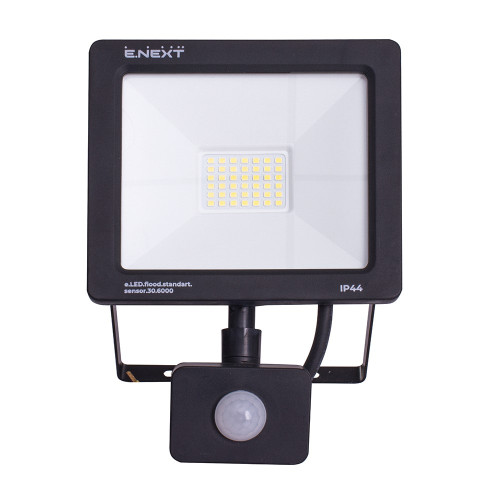 Прожектор светодиодный с датчиком движения 30Вт, 6000К, e.LED.flood.stand.sensor.30.6000 ENEXT l0790008