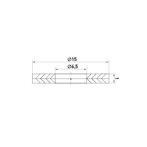 Шайба биметаллическая под болт М6, e.metiz.washer.Cu-Al.15.6,5.1 ENEXT m021001