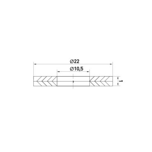 Шайба биметаллическая под болт М10, e.metiz.washer.Cu-Al.22.10,5.1 ENEXT m021003