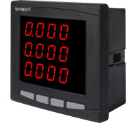 Цифровой амперметр врезной 96х96мм, АС 230В, 5А, e.meter.pro.96.a.led