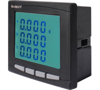 Анализатор параметров сети 96х96мм, АС 230В, 5А, 0-450В, RS-485, LCD, e.meter.pro.96.m.lcd