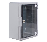 Корпус из ABS-пластика с прозрачной дверцей 280х210х130мм IP65, e.plbox.pro.p.28.21.13.tr