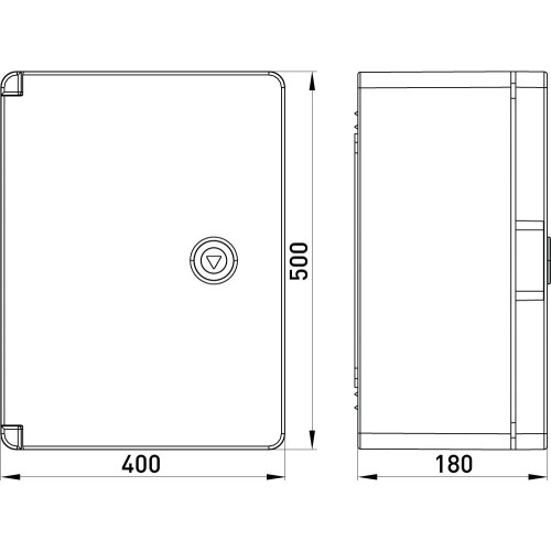 Корпус из ABS-пластика с прозрачной дверцей 500x400x180мм IP65, e.plbox.pro.p.50.40.18.tr ENEXT p084206