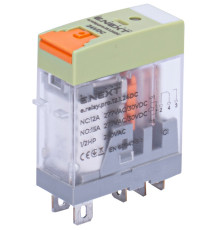 Реле промежуточное 12А, 1 группа контактов, катушка 24В DC, e.relay.pro.12.1.24DC