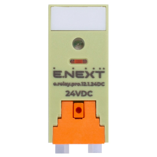 Реле промежуточное 12А, 1 группа контактов, катушка 24В DC, e.relay.pro.12.1.24DC ENEXT p091002