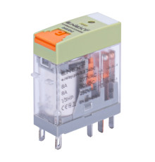 Реле промежуточное 8А, 2 группы контактов, катушка 24В DC, e.relay.pro.8.2.24DC