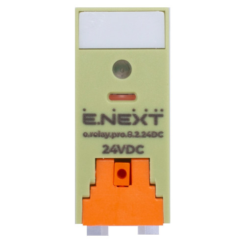 Реле промежуточное 8А, 2 группы контактов, катушка 24В DC, e.relay.pro.8.2.24DC ENEXT p091004