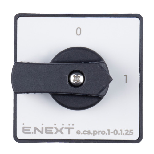 Пакетный выключатель 1-0, 25А, 1 полюс, e.cs.pro.1-0.1.25 ENEXT p093002