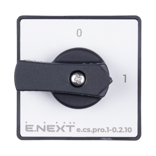 Пакетный выключатель 1-0, 10А, 2 полюса, e.cs.pro.1-0.2.10 ENEXT p093006