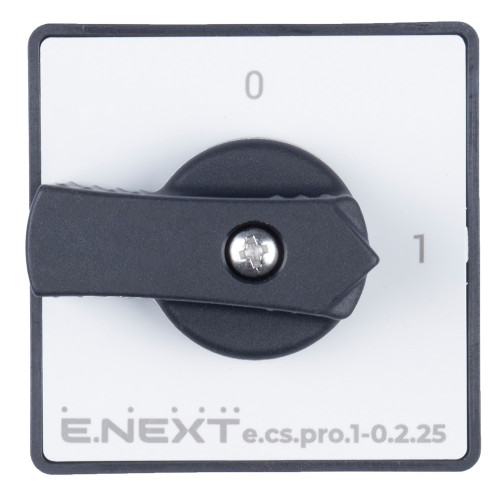 Пакетный выключатель 1-0, 25А, 2 полюса, e.cs.pro.1-0.2.25 ENEXT p093007