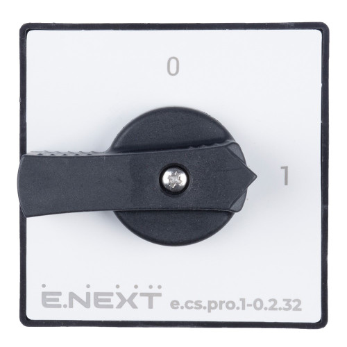 Пакетный выключатель 1-0, 32А, 2 полюса, e.cs.pro.1-0.2.32 ENEXT p093008